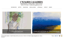 Tablet Screenshot of cavaliergalleries.com